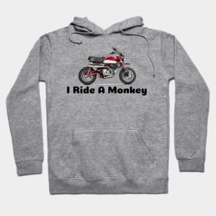 I Ride a Monkey - Monkey Motorcycle Shirt Hoodie